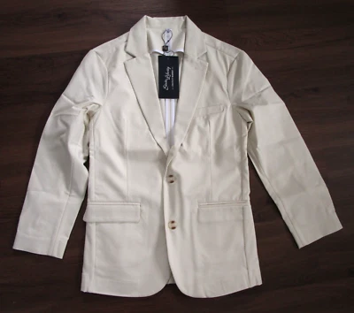 State & Liberty Tech Blazer/Jacket Cream 36  4-way Stretch Athletic Fit Wicking - Image 1 of 4