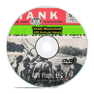Yank Magazine, 183 Issues, 1942 - 1945, American GI War Soldier Magazine DVD - Picture 1 of 12
