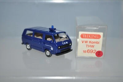 Wiking 692/1A Volkswagen T3 Kombiwagen ("THW") (Blue) -NEW w/BOX - Image 1 of 4