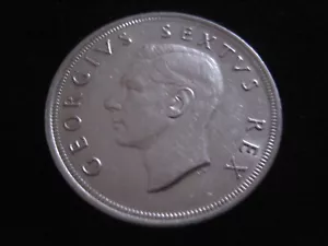 MDS SÜDAFRIKA 5 SHILLINGS 1952 "300 JAHRE KAPSTADT - GEORGE VI.", SILBER #K - Bild 1 von 2