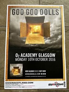 Goo Goo Dolls - Rare Gig poster /Glasgow -  2016