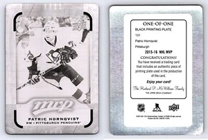 PATRIC HORNQVIST 2015-16 Upper Deck MVP Black Printing Plate 1/1 - Picture 1 of 1