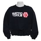 Sweat-shirt vintage Matco Tools homme XL noir mécanique boutique course équipe pull