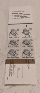 Jack London -Great American Series Booklet of 12 MNH US Postage Stamps @25 cent - Bild 1 von 4