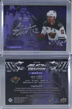 2019-20 SPx UD Black Obsidian Script Purple /49 Eric Staal #OS-ES Auto