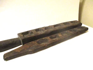 Antique Wooden Hand Carved Maple Sugar Molds Primitive - Picture 1 of 6