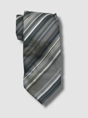 $70 John Ashford Para hombres Gris Azul Miami Rayas Cuello-Corbata Talla 57 x 3.25 Foto 1 de 2