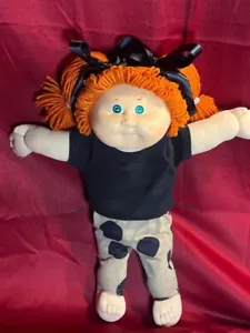 Vintage Coleco Cabbage Patch Kinder Puppe grüne Augen/rote Haare/Formkopf #3 - Bild 1 von 10