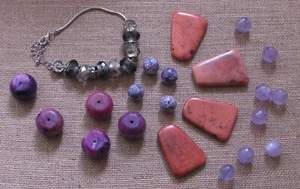 SCHMUCKHERSTELLUNG ZUBEHÖR* Atemberaubende Steine/Amethyst, Meeresediment Jaspis, Achat - Bild 1 von 6