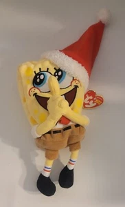 Ty Beanie Baby - SpongeBob JollyElf (Square Pants) ~ Christmas - Picture 1 of 5