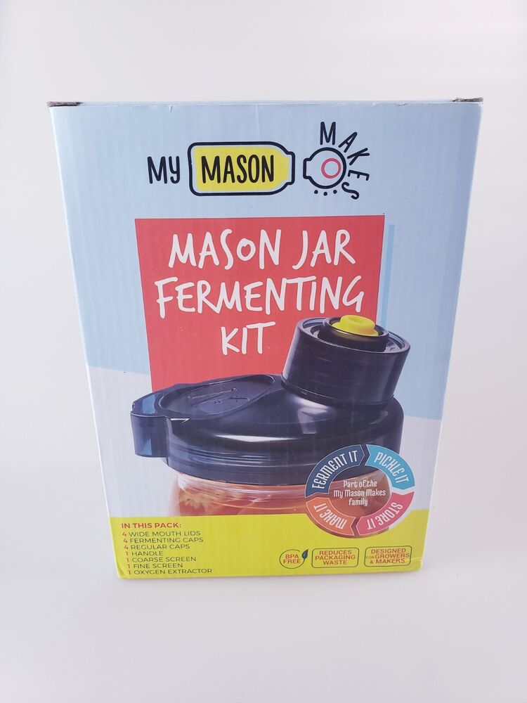NEW Mason Jar Fermentation Kit Nourished Essentials My Mason Makes