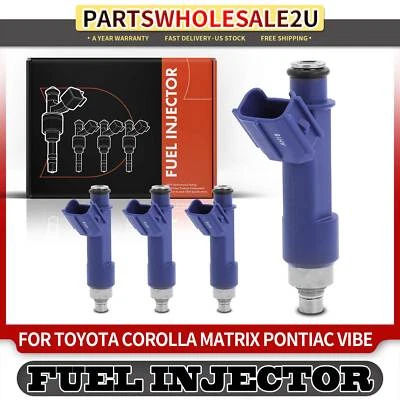 Inyector de combustible 4 piezas para Toyota Corolla Matrix Pontiac Vibe 2005-2008 L4 1,8 L tracción delantera Foto 1 de 4