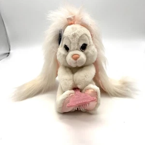 Vintage Applause Bunny Hare Long Ears With Brush Plush New With Tags - Bild 1 von 9
