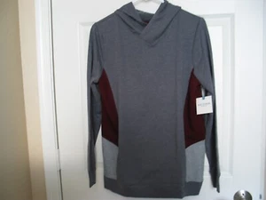NWT Arizona boys youth size XL 18/20 long sleeve hooded tops charcoal - Picture 1 of 6