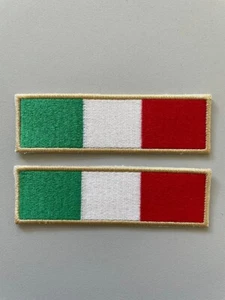 PATCH BANDIERA ITALIA PZ 2 RICAMATA TERMOADESIVA CM.10X3 - Imagen 1 de 1