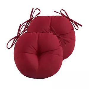 Bistro Chair Cushions,15 inch Waterproof Tufted Outdoor Round Chair Cushions ... - Picture 1 of 5