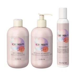 INEBRYA Kit ice cream Seco-T shampoo 300ml + conditioner 300ml+ Crema 200ml - Imagen 1 de 1