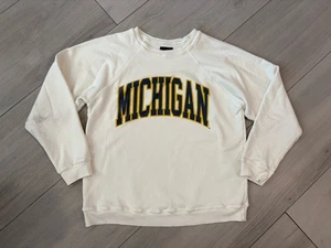 Free People Retro Brand Size XL “MICHIGAN” Pullover Sweatshirt Unisex - Picture 1 of 10