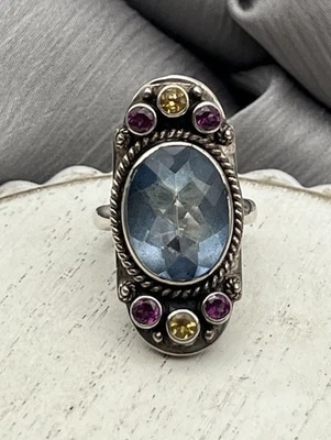 Anillo Nicky Butle Plata de Ley 925 Cuarzo NB 11G / Talla 7 Foto 1 de 4