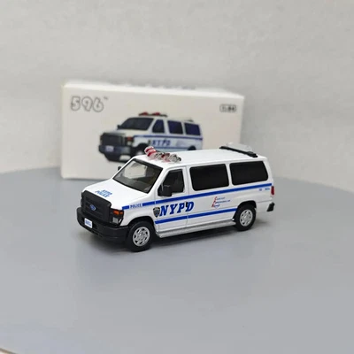 596 1:64 Ford E-Series Vans Ford E350 New York City Police Department NYPD Alloy - Image 1 of 4