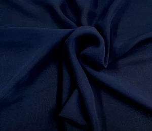 NAVY SHEER CHIFFON FABRIC, 150 cm WIDTH, BRIDAL, EVENING FABRIC, NEW, AUSTRALIA - Picture 1 of 2