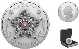 Canada - 2025 'Williamson Diamond Brooch' Crystalized Proof $20 Pure Silver Coin - Picture 1 of 1