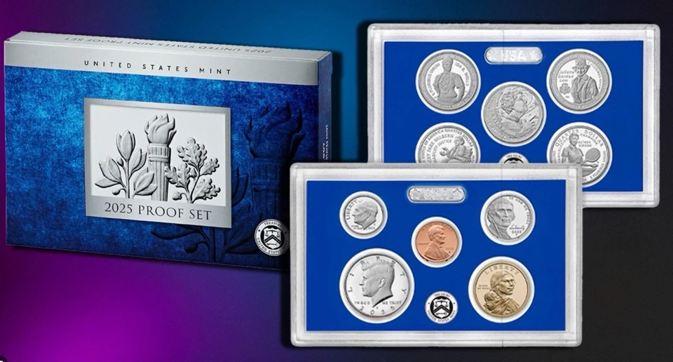2025-S 美国铸币厂 10 硬币精制包层套装带盒(现货并准备发货) — 第 1/3 张图片