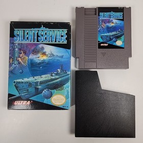 Silent Service (Nintendo NES, 1989) cartuccia con scatola, senza manuale