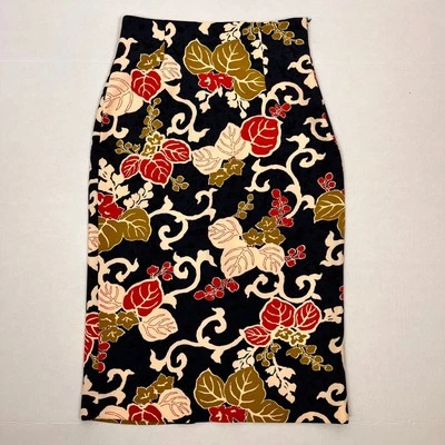 Falda Lápiz Zara Mujer Pequeña Otoño Estampado Floral Preppy Elastizada Trabajo Elegante Foto 1 de 4