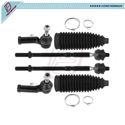 6x Fits 2011 2012 2013-2019 Ford Fiesta Front Outer Inner Steering Tie Rod End - Image 1 of 4