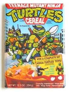 Teenage Mutant Ninja Turtles Cereal Box FRIDGE MAGNET