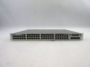 Cisco 3850 Series 48 Port UPOE Network Switch, WS-C3850-12X48U-S, C4*419 - Picture 1 of 3