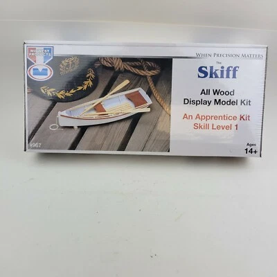 Midwest Products The Skiff Kit de Barco Modelo Exibição Toda em Madeira Escala 1/12 #967 Novo - Imagem 1 de 4