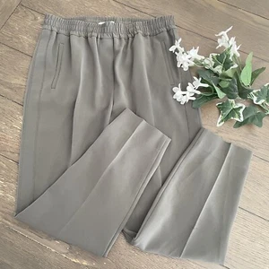St. Emile Olive Green Jackie Pull On Elastic Waist Comfy Pants size 10 NEW - Picture 1 of 9