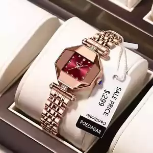 Women Watch Fashion Luxury Stainless Stain Waterproof Quartz Watches Wristwatch - Picture 1 of 10