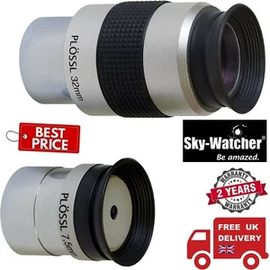 Sky-Watcher 7.5mm and 32mm Super Plossl Eyepiece Duo (UK Stock) - Picture 1 of 4