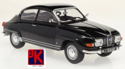 Whitebox WB124051 Saab 96 V4 2 Door Black 1/24th Scale Die Cast Model - T48 Post - Image 1 of 4