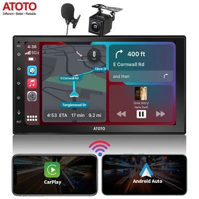 ATOTO F7 WE 7 Pollici Autoradio Stereo 2DIN + HD Rearview Camera,Ricarica rapida - Immagine 1 di 4