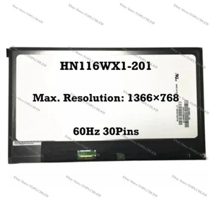 HN116WX1-201 HD 60Hz IPS EDP 30 Pins 11.6 inch LCD Screen Panel Replacement NEW - Picture 1 of 1