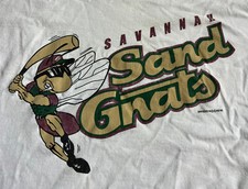 Vtg 90’s Savannah Sand Gnats Baseball Men 2XL T-shirt MILB MLB Stained