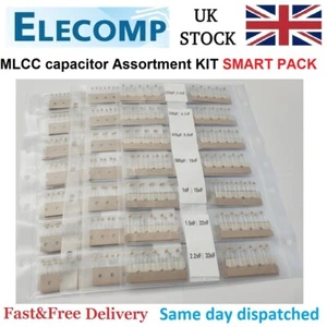 Multi Layer Ceramic Capacitors Assortment KIT 1pF - 10uF 5/10 each UK stock - Picture 1 of 11