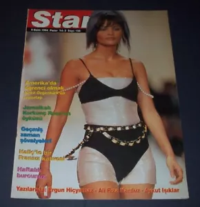 HELENA CHRISTENSEN Cover TURKISH 1990s Magazine 31977 - Foto 1 di 1