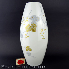 Stunning 1960s German Handpainted Porcelain Floor Vase Thomas, Rosenthal Group