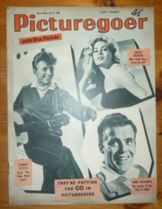 PICTUREGOER No 1196 Vol 35 5TH APR 1958 ANITA EKBERG TOMMY STEEL DIRK BOGARDE - Bild 1 von 11