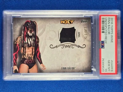 2016 Topps WWE Undisputed #UAR-FB Finn Balor /175 Relic PSA 10 Gem Mint - Image 1 of 2