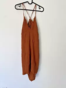 Dress - Anthropologie criss cross open back short dress women's XL NWT - Picture 1 of 16