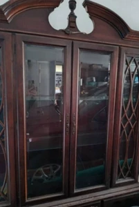 Antique cherry American drew hutch/ china cabinet/federal style - Picture 1 of 3