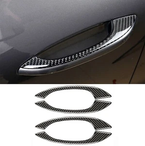Real Carbon Fiber Car Door Handle Cover Trim for Porsche Macan 2011-2021 4Door - Bild 1 von 8