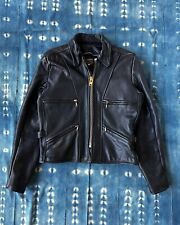 Mens Black Vanson Leathers Motorcycle Jacket Size XL W/ Protective