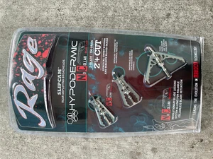 Rage Hypodermic NC No Collar mechanical bowhunting Broadheads 100 Grain  2+" Cut - Picture 1 of 2